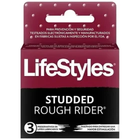 Preservativos de Latex Lubricados Studded 3u Lifestyles