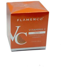 Crema Contorno De Ojos 15ml De Vitamina C Flamenco Todo Tipo De Piel Día/noche