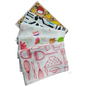 Set Paños de Cocina Microfibra Diseños 5u