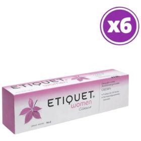 Pack 06 Etiquet Desodorante Crema Women Classic 30g