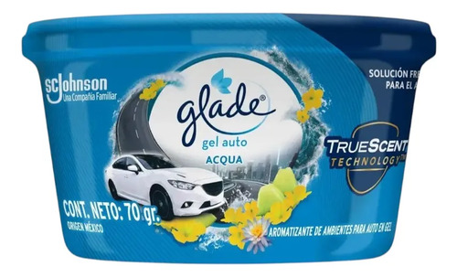D_750464-Mlc108732594992_032026-O.jpg Pack 2 Glade Gel Mini Aromatizante Auto Acqua - Imagen 1