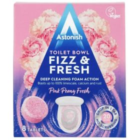 Tabletas Efervescentes Wc Fizz & Fresh Rosa Astonish 8 Un