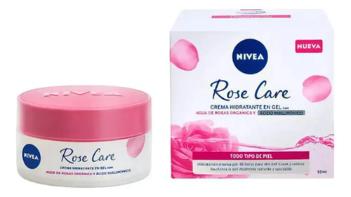 D_751502-Mlc87708081967_072025-O.jpg Nivea Crema Hidratante En Gel Rosa Care 50Ml A/H - Imagen 1