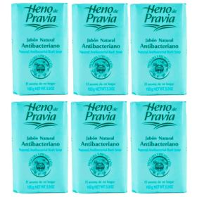 Heno De Pravia Pack 6 Unidades Jabon Antibacteriano 150gr