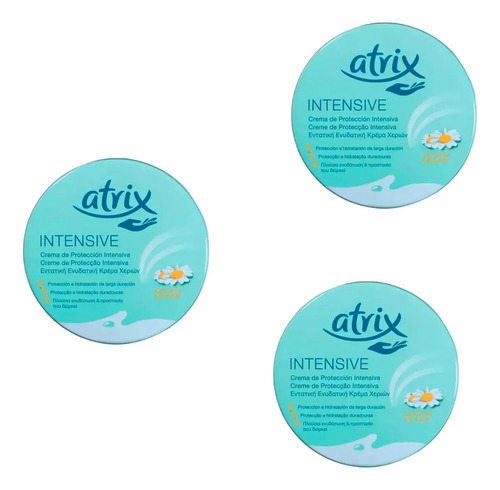 D_756132-Mlc113045410691_062026-O.jpg Pack Crema De Manos Intensive Con Manzanilla 3U 150Ml Atrix - Imagen 1
