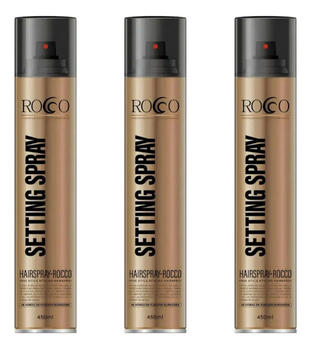 D_757663-Mlc102496087358_122025-O.jpg Pack Rocco Fijador Fuerte Setting Spray 450 Ml X3 - Imagen 1