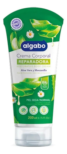 D_759003-Mlc112589989264_062026-O.jpg Algabo Crema Corporal Reparadora Aloe Y Manzanilla 200Ml - Imagen 1