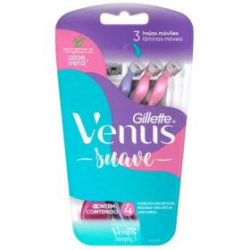 Máquina de Afeitar Suave Gillette Venus Mujer 4 un