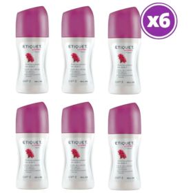 Pack 06 Etiquet Women Antitraspirante Roll On Clasico 60g