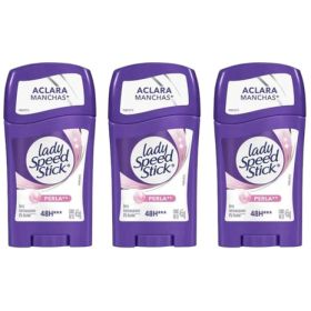 Lady Speed Stick Nacar Vitamina E Antitranspirante Gel 45g x3