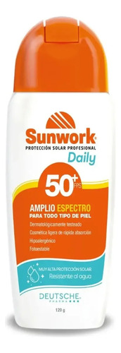 D_775331-Mlc113767461281_062026-O.jpg Sunwork Daily Protector Solar 50+ Fps 120G - Imagen 1