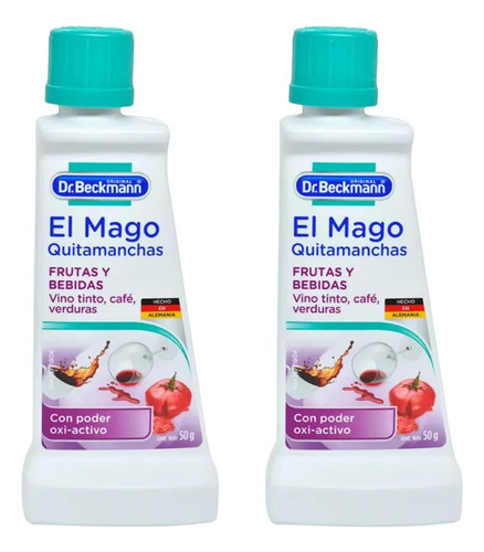 D_781606-Mlc92974640378_092025-O.jpg Pack 2 Dr. Beckmann Quitamanchas Frutas Y Bebidas 50 Ml - Imagen 1