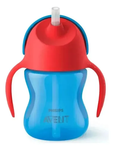 D_784881-Mlc112589486616_062026-O.webp Vaso Straw Cup Con Sorbete 9M+ X 200 Ml Azul - Imagen 1