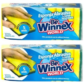 Pack Esponja Abrasiva Be Winnex 10u Verde