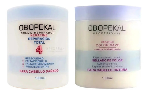 D_790861-Mlc93403841794_092025-O.jpg Pack Obopekal Crema Reparadora Con Karite + Tratamien Color 1L C/U - Imagen 1
