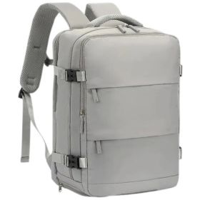 Mochila Expandible Viajera Bolso De Mano Para Viaje Mochila Impermeable Color Gris Mochila De Viaje Para Mujer Y Hombre Bolso Para Viajar Multifuncional