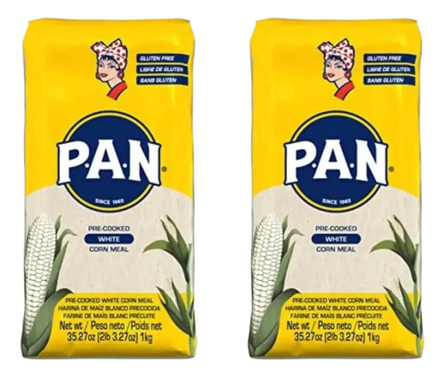 D_792897-Mlc104276128673_012026-O.jpg Pack 02 Harina Pan 1Kg Para Arepa - Imagen 1