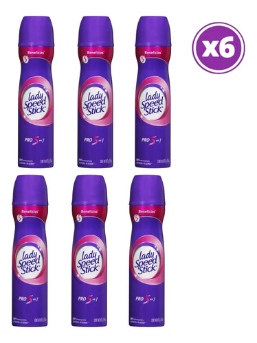 D_796725-Mlc110666151993_042026-O.jpg Pack 06 Lade Speed Stick Antitraspirante Pro 5 150Ml - Imagen 1