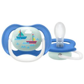 Chupon Velero Philips Avent Ultra Air Happy 1 Pieza 6-18m Azul 6-18 Meses