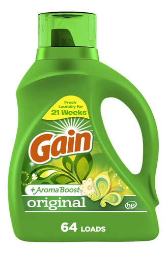 D_799876-Mlc105500465860_012026-O.jpg Detergente Liquido Gain Original 64 Lavados 2,72 Litros - Imagen 1