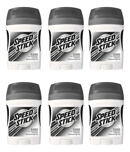 D_800143-Mlc111921165662_062026-O.jpg Pack Speed Stick Classic Desodorante En Barra 50G X6 Neutra - Imagen 1
