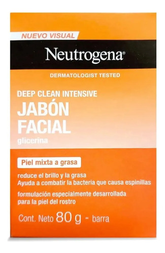 D_803633-Mlc112589281688_062026-O.jpg Neutrogena Jabon En Barra Deep Clean Intensive - Imagen 1