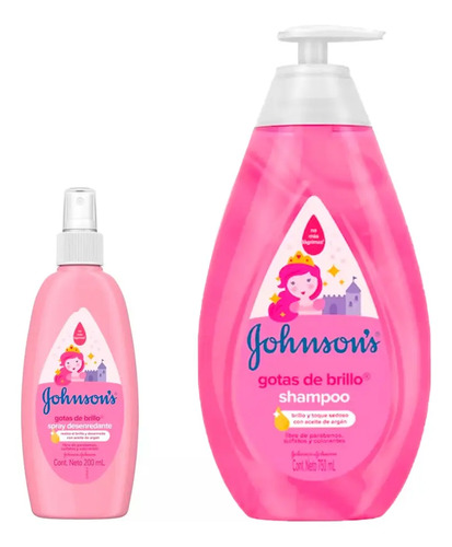 D_803877-Mlc74624238289_022024-O.jpg Shampoo 750Ml Mas Spray Desenredante 200Ml Gotas De Brillo - Imagen 1