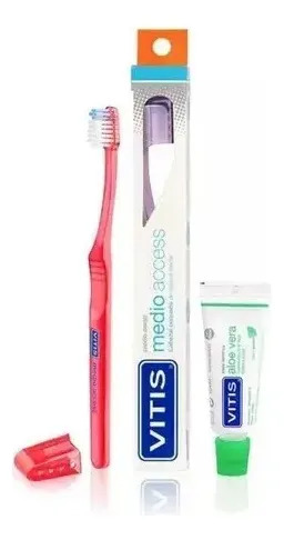 D_805046-Mlc112590112582_062026-O.jpg Cepillo Dental Medio Access + Mini Pasta Vitis - Imagen 1
