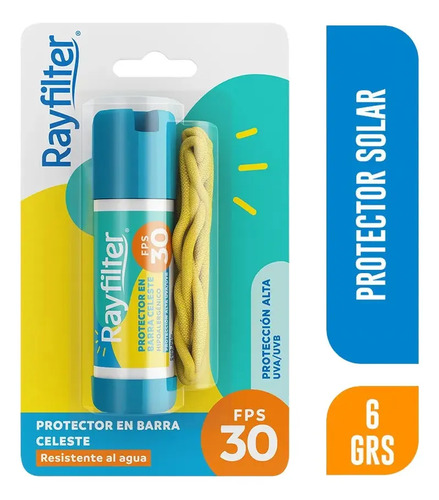 D_805365-Mlc112589313052_062026-O.jpg Protector Solar En Barra Celeste Fps30 6G Rayfilter - Imagen 1