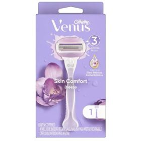 Rastrillo Para Mujer Gillette Venus Ultra Comfort Breeze Con Barras Humectantes Y 3 Hojas 1 Ud