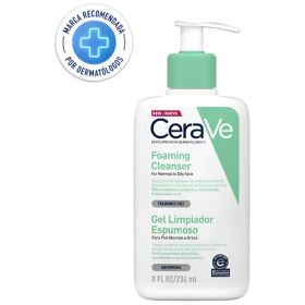 Gel Limpiador Espumoso Cerave 473 Ml Piel Normal A Grasa