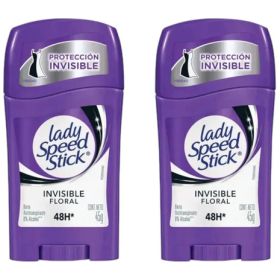 Lady Speed Stick Invisible Floral Antitranspirante Gel 45g x2