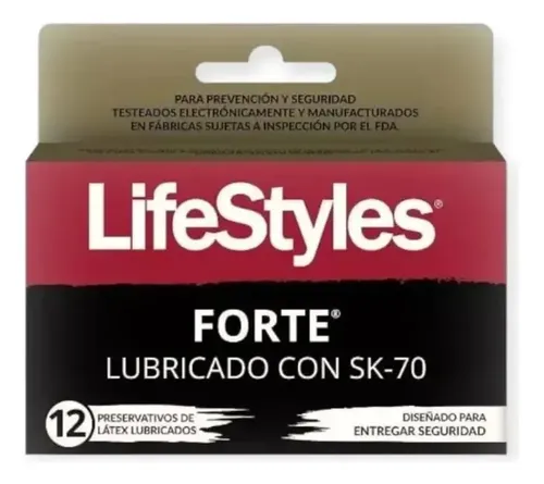 D_814835-Mlc113768365527_062026-O.webp Lifestyles Forte Preservativos Lubricado Con Sk-70 12Un - Imagen 1