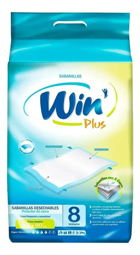 D_815879-Mlc113768432667_062026-O.jpg Win Plus Sabanillas 8 Unidades - Imagen 1