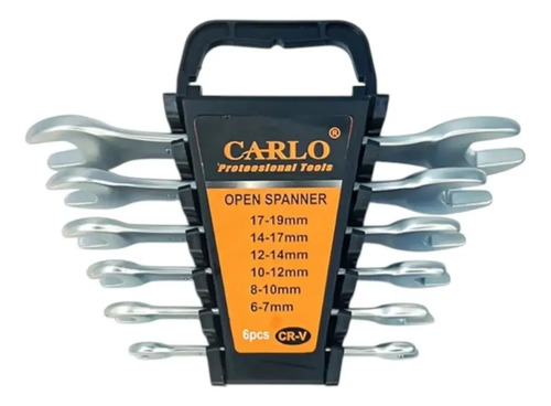 D_817358-Mlc112589837574_062026-O.jpg Set De Llaves Inglesas 6 Piezas Doble Boca Carlo - Imagen 1