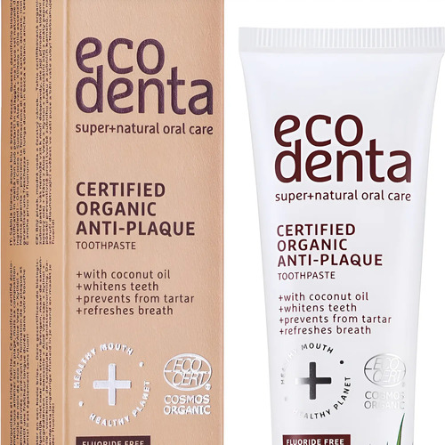 D_823118-Mlc91731064068_092025-O.jpg Eco Denta Pasta Dental Organica Anti-Placa 75Ml Sabor Coco - Imagen 1