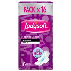 Toalla Femenina Ladysoft Ultradelgada Tela Suave 16 Un