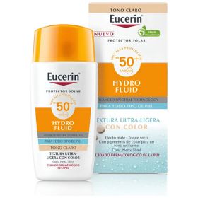 PRODUCTO SOLAR EUCERIN HYDRO FLUID TONO CLARO FPS50 50ML