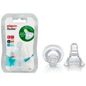 Pigeon Softouch Chupete Tetina Repuest Talla L Azul Pack 2u