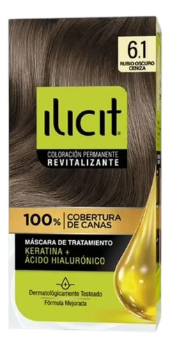 D_826104-Mlc110382505197_042026-O.jpg Elicit Tinte Para Pelo Color Rubio Oscuro Ceniza 6.1 45 G Rubio Oscuro Ceniza - Imagen 1
