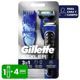 Kit Máquina Styler 3en1 + 1 Cartucho Recargable Gillette