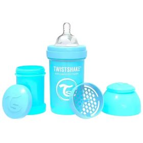Twist Shake Mamadera Anti-colicos Todo En 1 180ml Celeste Azul