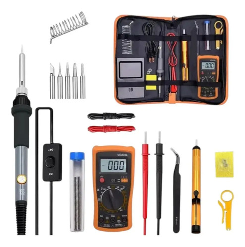 D_830560-Mlc112589309472_062026-O.jpg Set De Tester Y Cautin Soldador Con Accesorios 60W - Imagen 1