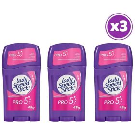 Pack 03 Lady Speed Stick Antitraspitante Pro5 En Barra 45g