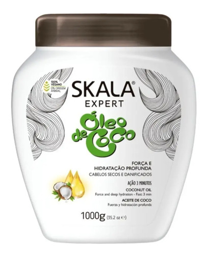 D_831360-Mlc54900878566_042023-O.jpg Crema De Tratamiento Skala Óleo De Coco Pote 1Kg - Imagen 1