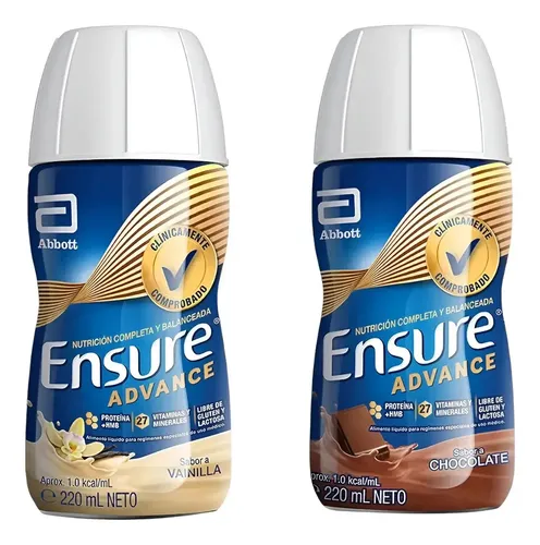 D_833808-Mlc112017956046_062026-O.webp Abbott Ensure Adv Vainilla 220Ml Y Chocolate 220Ml - Imagen 1