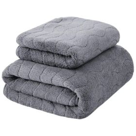 jUEGO DE TOALLA DE BAÑO GRIS SUPER ADSORBENTE