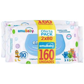 Toallitas Húmedas Emubaby Premium 80 U Pack X 2