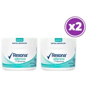 Pack 2u Antitranspirante En Crema Odorono 72h 60g Rexona Fresca