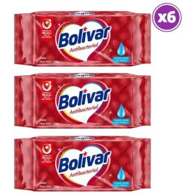 Pack 06 Bolivar Jabon En Barra Antibacterial 190g